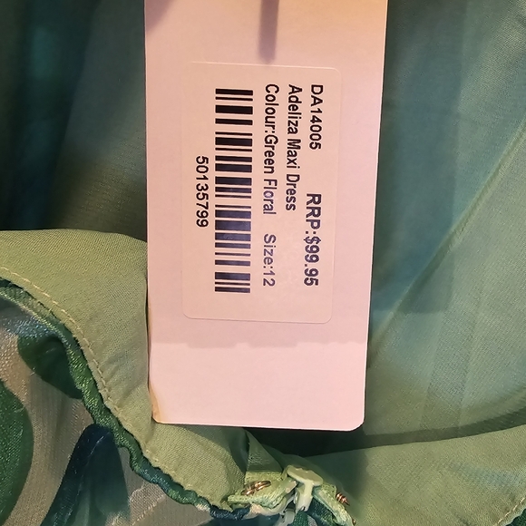 Adeliza Maci Dress - Green Floral - Picture 8 of 10